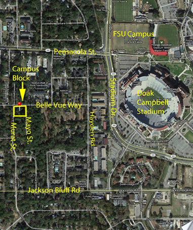 Campus Block location map